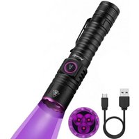 SV103 15W 395nm USB-C Wiederaufladbare UV-LED-Taschenlampe, UV-Schwarzlicht-Urin-Detektor für Holz, Harz, Angeln, Skorpione, Mineralien, Bernstein, SV103 15W 395nm USB-C Wiederaufladbare UV-LED-Taschenlampe, UV-Schwarzlicht-Urin-Detektor für Holz, Harz, Angeln, Skorpione, Mineralien, Bernstein, von SJQKA