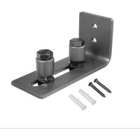 Schiebetür-Bodenschienen, Tür-Bodenschienen, Scheunentor-Bodenschienen, verstellbare, wandmontierte Schiebetür-Bodenstützschienen aus Kohlenstoffstahl von SJQKA