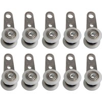 Sjqka - Set mit 10 Rollen für Erkerfenster oder Schiebetüren – Metall und Kunststoff – 4,5 x 1,9 cm von SJQKA
