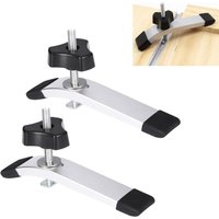 Set mit 2 Aluminium-T-Klemmen, Halteklammern aus hochfestem legiertem Stahl für T-Nut-Holzbearbeitungswerkzeuge von SJQKA