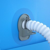 Set mit 2 Poolschlauchhaltern, Schlauchhalter für Aufstellpools mit Klebeband, kompatibel mit Intex-Pools von SJQKA