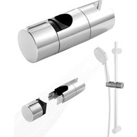 Sjqka - Duschbrause Halterung, Duschkopfhalter für Gleitstange Verstellbar 19-25 mm, Duschhalterung Ohne Bohren Handbrause Halter für Gleitstange von SJQKA