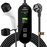 Sjqka - Europäischer Standard 16A 3,5kW doppeltwirkende intelligente Ladepistole 5 m tragbares Kabel. Flexible Passform für den privaten und leichten von SJQKA