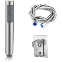 Sjqka - Handbrause mit 2 m Edelstahlschlauch und Halterung, 3-teiliges Badezimmer-Duschset von SJQKA