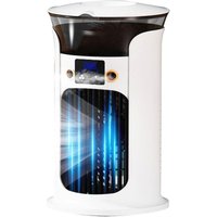 Sjqka - Kleine tragbare Klimaanlage, persönliche Klimaanlage – Desktop-Verdunstungsbefeuchter – leiser intelligenter USB-Luftkühler für Schlafzimmer, von SJQKA