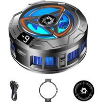 Sjqka - Magnetischer Eistyp, geräuschloser Rückclip, Handy-Heizkörper, Halbleiterkühlung, abnehmbares Digitaldisplay, Kühlartefakt von SJQKA