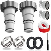 Poolschlauch-Adapter-Set – 1,5 und 1,25 Zoll Schlauchverbinder – Schlauchumwandlungsadapter mit Klemmscheibe – Kompatibel mit Poolschlauch-Adapter-Set – 1,5 und 1,25 Zoll Schlauchverbinder – Schlauchumwandlungsadapter mit Klemmscheibe – Kompatibel mit von SJQKA