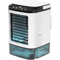 Tragbare Klimaanlage, persönliche Klimaanlage mit 900 ml großem Wassertank und Kühler, Doppelnebelspray und 7 Farblichtern, 3 Geschwindigkeiten und von SJQKA