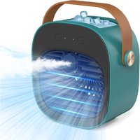 Tragbare Klimaanlage – wiederaufladbare Mini-Klimaanlage 4000 mAh mit 3 Geschwindigkeiten, 5–10 Stunden Laufzeit, leiser Tischventilator, von SJQKA