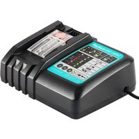 Sjqka - Waitley DC18RC Ladegerät für Makita 14,4 v 18 v Akkus BL1860B BL1860 BL1850B BL1850 BL1840B BL1840 BL1415 BL1430 von SJQKA