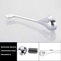 Wasserhahngriffe aus Zinklegierung, Austausch des Wasserhahngriffhebels, Einzelgriffhebel mit Heiß- und Kaltfarbknopf/Anwendbar auf 40-mm-Ventilkern, von SJQKA