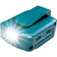 Sjqka - Wimaha Akku-USB-Adapter für Makita 18 v mit LED-Arbeitsleuchte und 2 USB-Anschlüssen von SJQKA