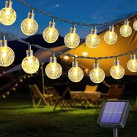 Solar-Lichterkette für den Außenbereich, 50 LEDs, 7 m, 8 Modi, solarbetrieben, wasserdicht, für den Außen- und Innenbereich, für Garten, Baum, Solar-Lichterkette für den Außenbereich, 50 LEDs, 7 m, 8 Modi, solarbetrieben, wasserdicht, für den Außen- und Innenbereich, für Garten, Baum, von SJQKA