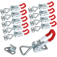Sjqka - Spannverschluss,10 Stück Hebel Verschluss Haltekapazität Türriegel Eckbefestigung Klein Kniehebelspanner Latch Button Toggle Latch 100kg von SJQKA