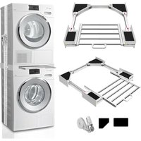 Stapelset für 29-Zoll-Wäschetrockner – Universelles Stapelset für Wäschetrockner mit Ausziehfunktion – Verstellbares Stapelset Stapelset für 29-Zoll-Wäschetrockner – Universelles Stapelset für Wäschetrockner mit Ausziehfunktion – Verstellbares Stapelset von SJQKA