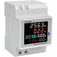 Stromverbrauchsanzeige D52-2066 Stromzähler Phase Haushalt Smart Wattstundenzähler Führungsschiene Typ 220V Spannung Strom Leistung Frequenzfaktor von SJQKA