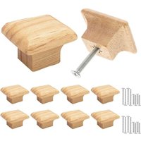 Stück Holzmöbelgriff, Möbelknopf, quadratischer Holzschubladenknopf, 30 mm Türknöpfe für Schränke, Truhen, Kleiderschränke, Möbel, mit passenden Stück Holzmöbelgriff, Möbelknopf, quadratischer Holzschubladenknopf, 30 mm Türknöpfe für Schränke, Truhen, Kleiderschränke, Möbel, mit passenden von SJQKA