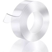 Stück waschbares und wasserfestes, doppelseitiges, transparentes Acryl-Nano-Magic-Klebeband, 1 mm x 3 cm x 3 m von SJQKA
