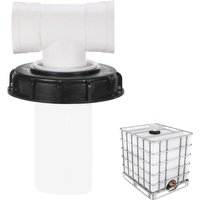 T-förmiger IBC-Tankdeckel mit waschbarem Nylonfilter für 1000-Liter-IBC-Regenwassertank, IBC-Deckelfilter, IBC-Tankzubehör, von SJQKA
