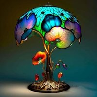 Tischleuchte aus farbigem Glas in Tierform, bunte Retro-Nachttischlampe, Nachtlicht aus Kunstharz, dekorative Tischleuchte für Schlafzimmer, Tischleuchte aus farbigem Glas in Tierform, bunte Retro-Nachttischlampe, Nachtlicht aus Kunstharz, dekorative Tischleuchte für Schlafzimmer, von SJQKA