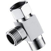Sjqka - Traditioneller Duscharm aus Metall, T-Adapter, 3-Wege-T-Anschluss für Bidet und Handbrause Sjqka - Traditioneller Duscharm aus Metall, T-Adapter, 3-Wege-T-Anschluss für Bidet und Handbrause von SJQKA