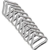 Dreieckige Schlaufe für Trampolin, 10 dreieckige Schlaufen mit V-Ring, hochfeste und korrosionsbeständige dreieckige Metallschlaufe, von SJQKA