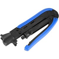 UCoaxial Universal-Crimpzange, RG59/RG6-Crimpzange, Kompressionswerkzeug für Koaxial-Netzwerkkabel, für metrische und zöllige extrudierte F-Köpfe von SJQKA