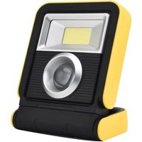Usb wiederaufladbare Solar-LED-Arbeitsleuchte für den Außenbereich – tragbare COB-LED-Laterne, Gelb von SJQKA