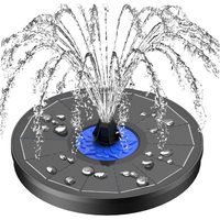 Verbesserter Solarbrunnen, 3,5 W Solarbrunnen für Vogelbad mit Blumen, Solarbrunnenpumpe für den Außenbereich mit 7-in-1-Düse, 4 Befestigungsrohren Verbesserter Solarbrunnen, 3,5 W Solarbrunnen für Vogelbad mit Blumen, Solarbrunnenpumpe für den Außenbereich mit 7-in-1-Düse, 4 Befestigungsrohren von SJQKA