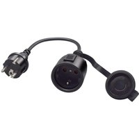Verlängerungskabel,Stecker auf Buchse Verlängerungskabel, 16A 250V, 2-poliges Schutzkontaktstecker-Netzkabel mit Schutzkappe für pdu usv, schwarz Verlängerungskabel,Stecker auf Buchse Verlängerungskabel, 16A 250V, 2-poliges Schutzkontaktstecker-Netzkabel mit Schutzkappe für pdu usv, schwarz von SJQKA