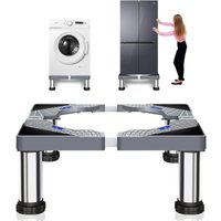 Waschmaschinenständer, Waschmaschinenfuß, verstellbare Breite 40–60 cm, mit 4 stabilen Füßen für Waschmaschine, Kühlschrank, Trockner und Waschmaschinenständer, Waschmaschinenfuß, verstellbare Breite 40–60 cm, mit 4 stabilen Füßen für Waschmaschine, Kühlschrank, Trockner und von SJQKA