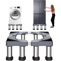 Waschmaschinenständer mit 8 Füßen, Waschmaschinenfuß, verstellbare Breite 40-60 cm, mit 4 stabilen Füßen für Waschmaschine, Kühlschrank, Trockner, Waschmaschinenständer mit 8 Füßen, Waschmaschinenfuß, verstellbare Breite 40-60 cm, mit 4 stabilen Füßen für Waschmaschine, Kühlschrank, Trockner, von SJQKA