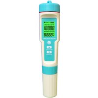 Wasserqualitätstester, 7-in-1-Wasserqualitätsmessgerät orp ph tds Temp ec Salinität sg 7-in-1-präziser digitaler Wasserteststift mit Pulver, von SJQKA