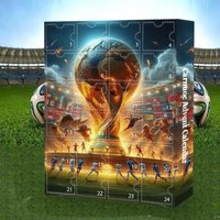 Weihnachts-Adventskalender 2024: Fußball-WM-Blindbox, idealer 24-Tage-Weihnachts-Adventskalender – Überraschungsgeschenk für Mädchen, Jungen und von SJQKA