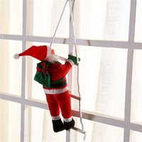 Sjqka - Weihnachtsmann-Kletterer-Außendekoration, 25 cm große Weihnachtsmann-Hängedekoration für den Innenbereich, Weihnachtsdekoration für Baum, Sjqka - Weihnachtsmann-Kletterer-Außendekoration, 25 cm große Weihnachtsmann-Hängedekoration für den Innenbereich, Weihnachtsdekoration für Baum, von SJQKA