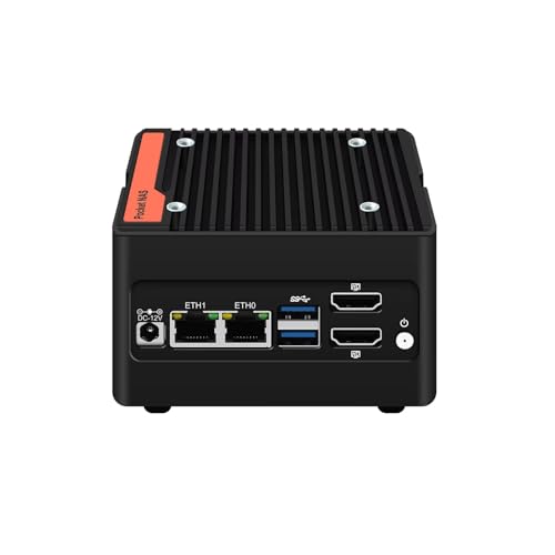 SJRC 4 Bay NAS Mini PC N150, 4 x NVMe Micro NAS Server for Desktop, 2 x i226-V 2.5GbE LAN Network Attached Storage with USB3.2, Support WiFi7/BT5.4, Barebone NO RAM/SSD/OS von SJRC