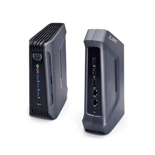 SJRC Mini Gaming PC Core Ultra 7 155H, USB C 40 Gbps, DDR5 32GB RAM 1TB SSD, AI Micro Desktop Computer, HD2.1, DP 2.1, 2 x RJ45 i226V 2.5GbE LAN, WiFi6 + BT5.2, Win/Linux Support SJRC Mini Gaming PC Core Ultra 7 155H, USB C 40 Gbps, DDR5 32GB RAM 1TB SSD, AI Micro Desktop Computer, HD2.1, DP 2.1, 2 x RJ45 i226V 2.5GbE LAN, WiFi6 + BT5.2, Win/Linux Support von SJRC