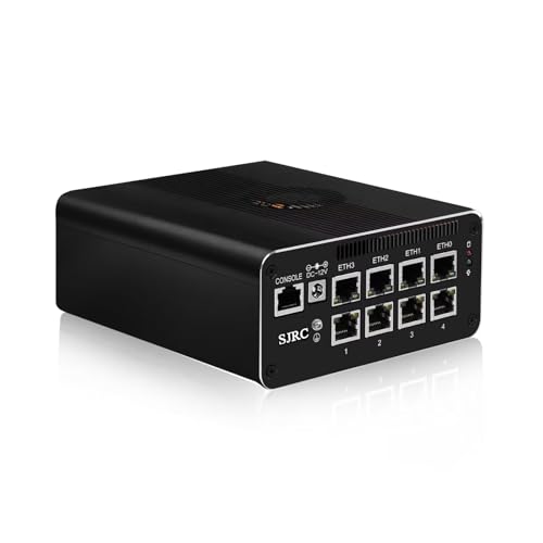 SJRC Mini PC Core i7 1185G7, Micro Firewall Appliance 8 x i226-V 2.5GbE LAN, Home/Office OPNsense Hardware with Win 11 Pro, Console, DDR4 64GB RAM 1TB SSD, Triple 4K HD/DP/USB C SJRC Mini PC Core i7 1185G7, Micro Firewall Appliance 8 x i226-V 2.5GbE LAN, Home/Office OPNsense Hardware with Win 11 Pro, Console, DDR4 64GB RAM 1TB SSD, Triple 4K HD/DP/USB C von SJRC