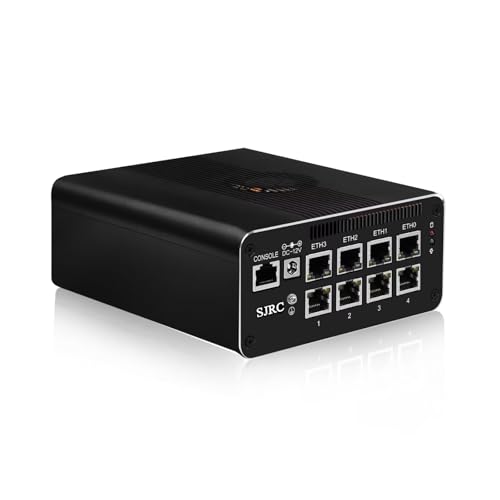 SJRC Mini PC Firewall Micro Appliance, 12th Gen Pentium Gold 8505, 8 x i226V 2.5GbE LAN, DDR5 16GB RAM 1TB NVMe SSD, Support OPNsense, USB3.2, Type-C, TF Slot, 4 Display, Console SJRC Mini PC Firewall Micro Appliance, 12th Gen Pentium Gold 8505, 8 x i226V 2.5GbE LAN, DDR5 16GB RAM 1TB NVMe SSD, Support OPNsense, USB3.2, Type-C, TF Slot, 4 Display, Console von SJRC