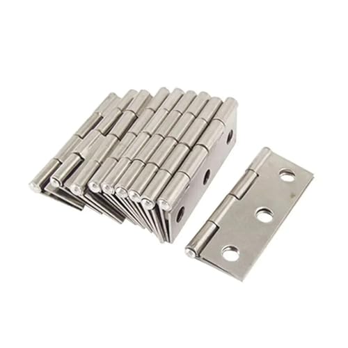 SJSJJAH 10 stücke Edelstahl Tür Scharniere Schrank Türen Fenster Holz Box Flache Scharnier Home Möbel Hardware Zubehör von SJSJJAH