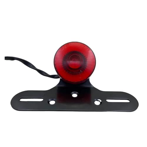 SJSJJAH 1PC Runde LED Motorrad Laufstopp Rücklicht UTV Dirt Bike Universal Bremse Warnleuchte(Red) von SJSJJAH