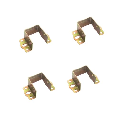 SJSJJAH 2/4/6 stücke U-förmigen halterung ecke code geeignet for bett unterstützung rahmen querträger halterung verstärkung hardware zubehör(4pcs) von SJSJJAH
