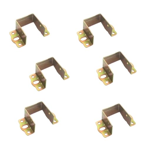 SJSJJAH 2/4/6 stücke U-förmigen halterung ecke code geeignet for bett unterstützung rahmen querträger halterung verstärkung hardware zubehör(6pcs) von SJSJJAH