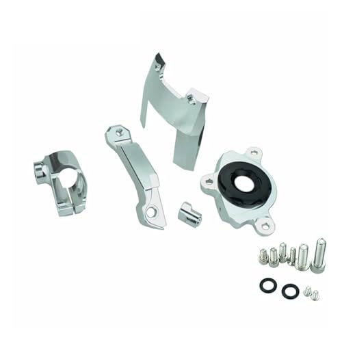 SJSJJAH 2017-2019 motorrad Einstellbare Lenkung Stabilisieren Dämpfer Montieren Unterstützung for z 1000 Z1000 Z 1000 dämpfung halterung(Silver) von SJSJJAH