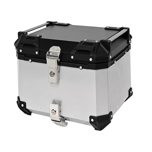 SJSJJAH 2025 45L55L65L Motorradkofferraum Hersteller Direktversorgung Aluminiumlegierungskofferraum Hochwertiger heißer Verkauf Flacher Motorradkofferraum(Orange) von SJSJJAH