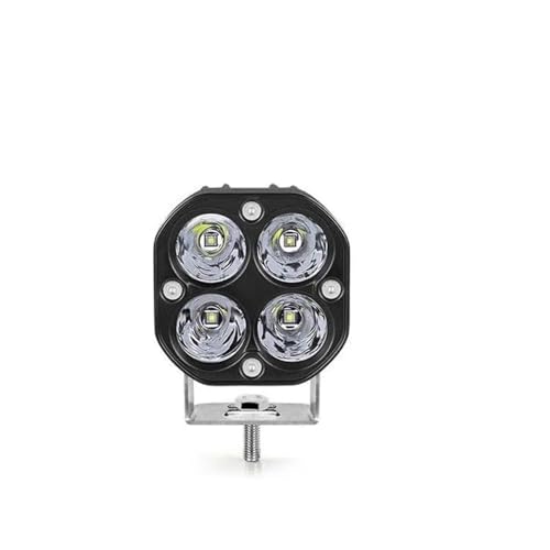 SJSJJAH 3" 40W Motorrad-LED-Scheinwerfer Auto-Motorrad-Nebelscheinwerfer Weiß Bernstein Grün Zusatz-Motorrad-Scheinwerfer 12v for Offroad 4X4(1PC 40W White) von SJSJJAH