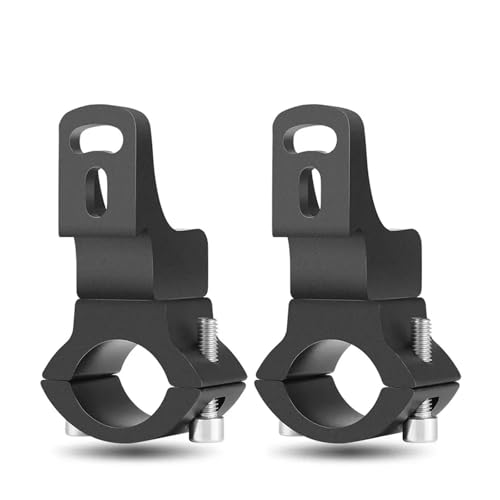 SJSJJAH 360 Grad 22–30 mm Motorrad-Montagehalterung Scheinwerfer Scheinwerfer Nebelscheinwerfer Zusatzscheinwerfer Halterungen Fahrradhalterung(2pcs) von SJSJJAH