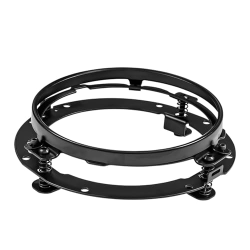 SJSJJAH 7 Inch Runde LED Scheinwerfer Montage Halterung Ring for Motorrad 7 "Halterung(1PC BLack) von SJSJJAH