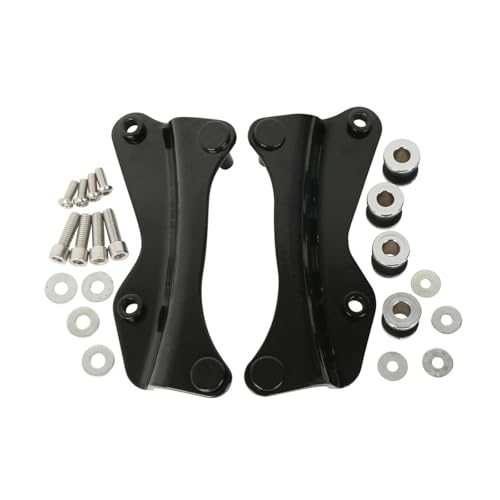 SJSJJAH Abnehmbarer Sissy Bar-Gepäckträger-Docking-Kit for Motorradtouren for Road King Road Glide Street Glide 2014-2024(F Style) von SJSJJAH