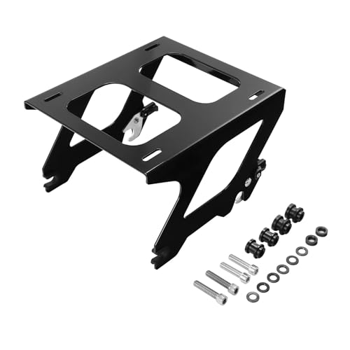 SJSJJAH Abnehmbarer Solo-Halterungsträger for Motorrad for Softail Slim Deluxe Street Bob 2018-2024(Black) von SJSJJAH